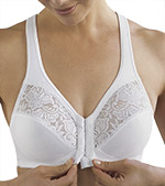 Glamorise Elegance Satin and Lace Front Close Bra
